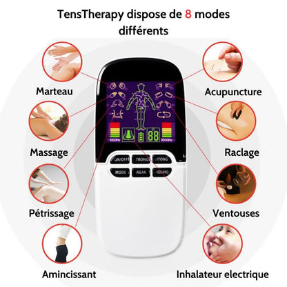 TensTherapy｜Appareil de massage thérapeutique par TENS, EMS et acupuncture.