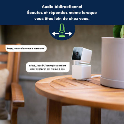 SafeHome｜Caméra de surveillance HD, Wifi avec détection de mouvement et interactivité smartphone