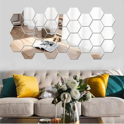 Miroirs hexagonaux flexibles 3D